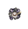 Bague 54 Rambaud Pie - Bague en or blanc, perle rose, améthystes et diamants 58 Facettes Rambaud