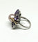 Bague 54 Rambaud Pie - Bague en or blanc, perle rose, améthystes et diamants 58 Facettes Rambaud