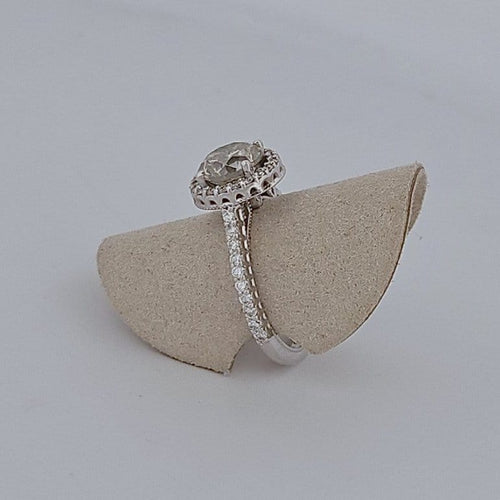 Bague 52 Bague en or blanc et diamants 58 Facettes 2779480