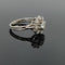 55 Bague fleur en or gris, platine et diamants 58 Facettes SADD/51/0