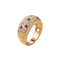 Bague 56 Bague en or jaune 18 carats, diamants et pierres précieuses 58 Facettes HJ062612