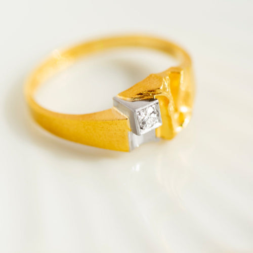 Bague 55 Lapponia Amalthea - Bague en or jaune 18 carats et diamant 58 Facettes HJ062608