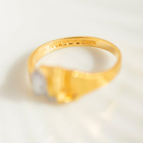 Bague 55 Lapponia Amalthea - Bague en or jaune 18 carats et diamant 58 Facettes HJ062608
