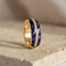 Bague 61.5 Fabergé - Bague en or jaune, émail bleu et diamants 58 Facettes HJ062602