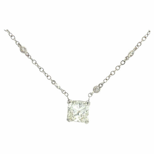 Collier GIA - Collier Diamond by the Yard en or blanc 18k et diamant 58 Facettes