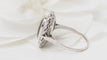 Bague Bague Pompadour en platine, saphir et diamants 58 Facettes 32635