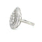 Bague 54 Bague en or blanc 18 carats avec diamant poire 58 Facettes