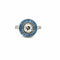 Bague 54 Bague cible en platine avec saphir et diamant 58 Facettes