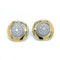 Boucles d'oreilles Boucles d'oreilles vintage en or jaune 18k et diamants pavés 58 Facettes