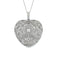 Pendentif Pendentif cœur Art déco en platine et diamants 58 Facettes