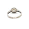 Bague 53 Bague de fiançailles en or blanc 14k et diamants 58 Facettes