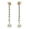 Boucles d'oreilles Art déco - Boucles d'oreilles pendantes en platine et diamants 58 Facettes