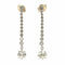 Boucles d'oreilles Art déco - Boucles d'oreilles pendantes en platine et diamants 58 Facettes