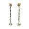Boucles d'oreilles Art déco - Boucles d'oreilles pendantes en platine et diamants 58 Facettes