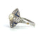 Bague 54 Art déco - Bague en platine avec perle, diamants et saphirs 58 Facettes