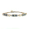 Bracelet Bracelet Art déco en or 18k, platine, diamants, saphirs et perles 58 Facettes
