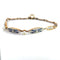 Bracelet Bracelet Art déco en or 18k, platine, diamants, saphirs et perles 58 Facettes