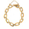 Bracelet Bracelet vintage à maillons ovales en or 18 carats 58 Facettes