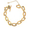 Bracelet Bracelet vintage à maillons ovales en or 18 carats 58 Facettes