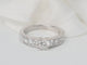 Bague 51 Bague solitaire en or blanc avec diamants, 0,28 ct 58 Facettes F4581