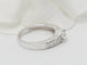 Bague 51 Bague solitaire en or blanc avec diamants, 0,28 ct 58 Facettes F4581