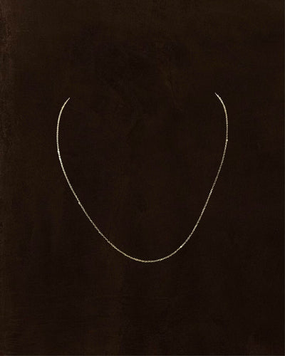 Collier Chaîne en or 14 carats, 43 cm 58 Facettes