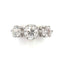 Bague 54 Bague de fiançailles trois pierres en platine et diamants taille ancienne 58 Facettes