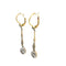 Boucles d'oreilles Boucles d'oreilles pendantes victoriennes en or 18 ct, platine et diamants 58 Facettes