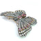 Broche Broche papillon en argent et or, diamants et tourmalines 58 Facettes