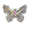 Broche Broche papillon en argent et or, diamants et tourmalines 58 Facettes