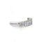 Bague 56 Bague demi-éternité en platine et diamants baguette 58 Facettes