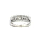Bague 56 Bague demi-éternité en platine et diamants baguette 58 Facettes