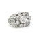 Bague 46 Bague rétro en platine et diamants 58 Facettes