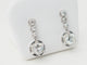 Boucles d'oreilles Dormeuses anciennes - Boucles d'oreilles en or blanc et diamants 58 Facettes 32108