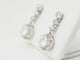 Boucles d'oreilles Dormeuses anciennes - Boucles d'oreilles en or blanc et diamants 58 Facettes 32108