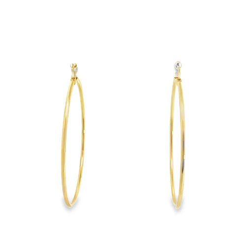 Boucles d'oreilles Criollo - Boucles d'oreilles créoles en or jaune 14 carats 58 Facettes UN0129