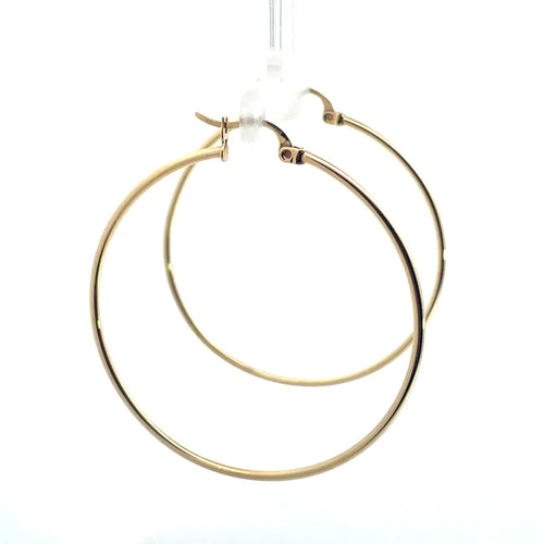 Boucles d'oreilles Criollo - Boucles d'oreilles créoles en or jaune 14 carats 58 Facettes UN0129