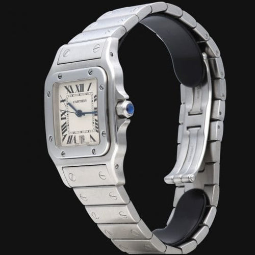 Montre Cartier Santos Galbée - Montre en acier 58 Facettes MT47317