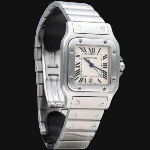 Montre Cartier Santos Galbée - Montre en acier 58 Facettes MT47317