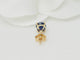 Boucles d'oreilles Puces d'oreilles en or jaune et saphirs 58 Facettes BOSaph