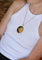 Pendentif Jean & Pierre Bellin - Pendentif Zodiaque Lion en or jaune, onyx et diamants 58 Facettes