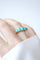 Bague 53 Bague jarretière en or jaune, turquoises et diamants 58 Facettes