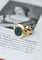 Bague 59 Chevalière intaille chien en jaspe sanguin et or jaune 58 Facettes