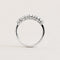 Bague 53 Teide - Bague en or blanc 18K et diamants fancy cut 58 Facettes GBR1040WG