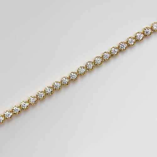 Bracelet Disco - Bracelet tennis en or 18K et diamants 3,0 ct 58 Facettes GBT1332YG