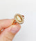 Bague 60 Bague antique en or rose 18k, citrine et diamants 58 Facettes A07441