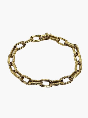 Bracelet Bracelet maille marine ciselée en or jaune 58 Facettes 149069340