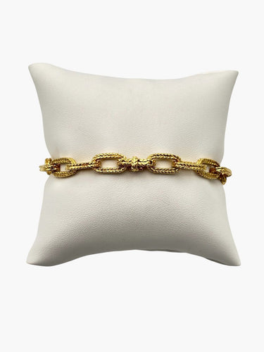 Bracelet Bracelet maille marine ciselée en or jaune 58 Facettes 149069340