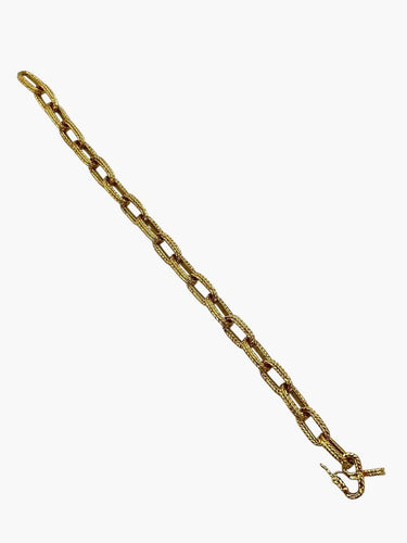 Bracelet Bracelet maille marine ciselée en or jaune 58 Facettes 149069340