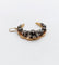 Pendentif Pendentif croissant victorien en or 18k, argent et diamants taille rose 58 Facettes A07442